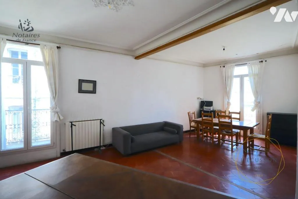 Séjour - Appartement T3 avec Balcons de Ville à Montpellier
