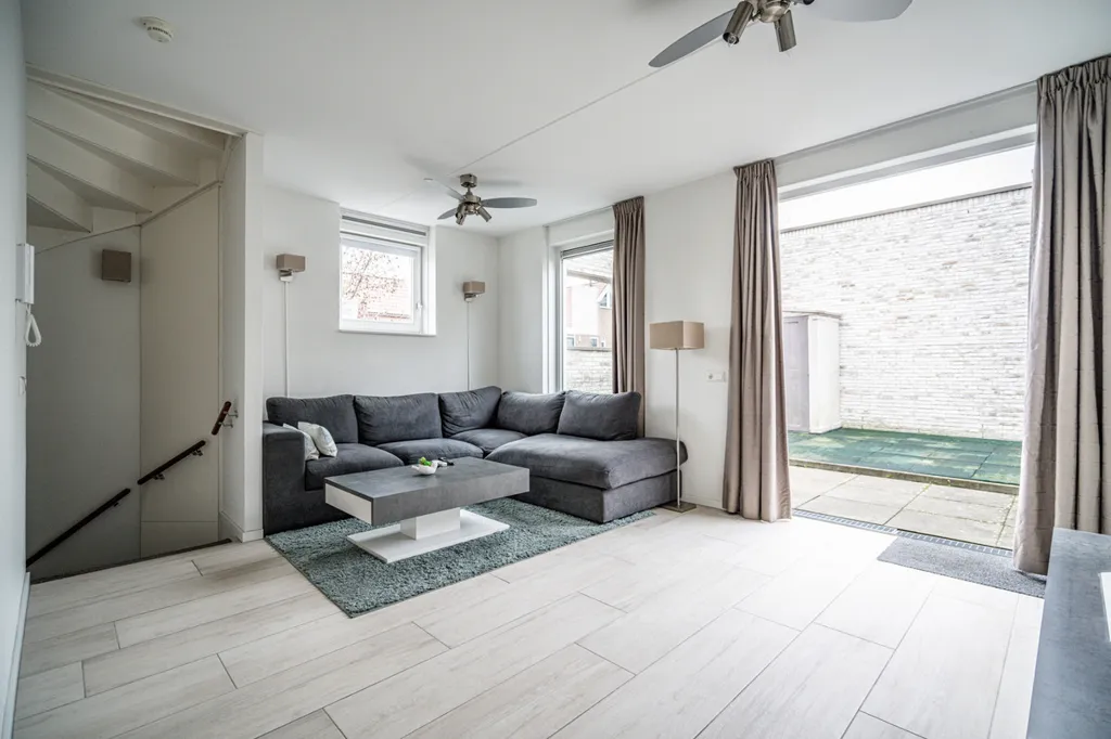 Living Room - Corner Apartment with Extra Mezzanine in Leiden