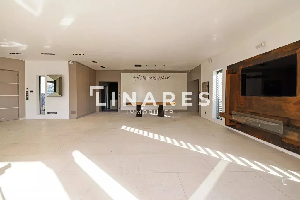 Séjour - Villa Contemporaine avec Piscine à Allauch