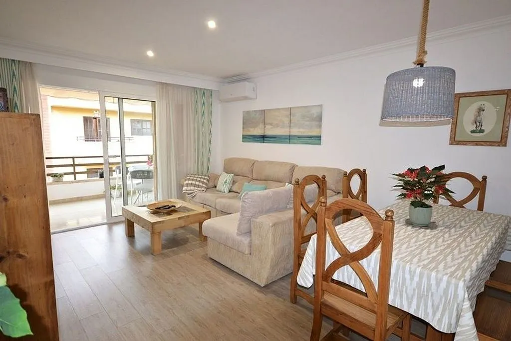 Living Room - Renovated Apartment with Balcony in Puerto Pollensa