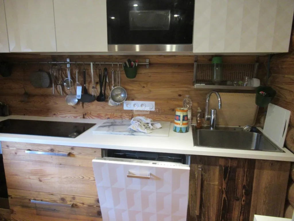 Cuisine - Chalet Bois avec Vue Dégagée à Molines-en-Queyras