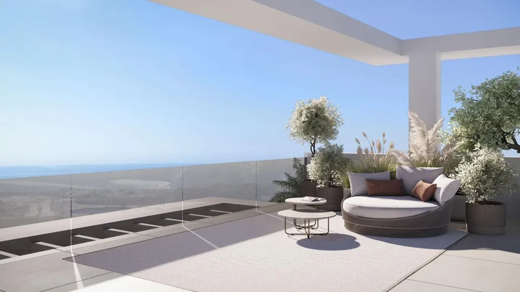 Terrasse - Apartment with Pool in Estepona Centro