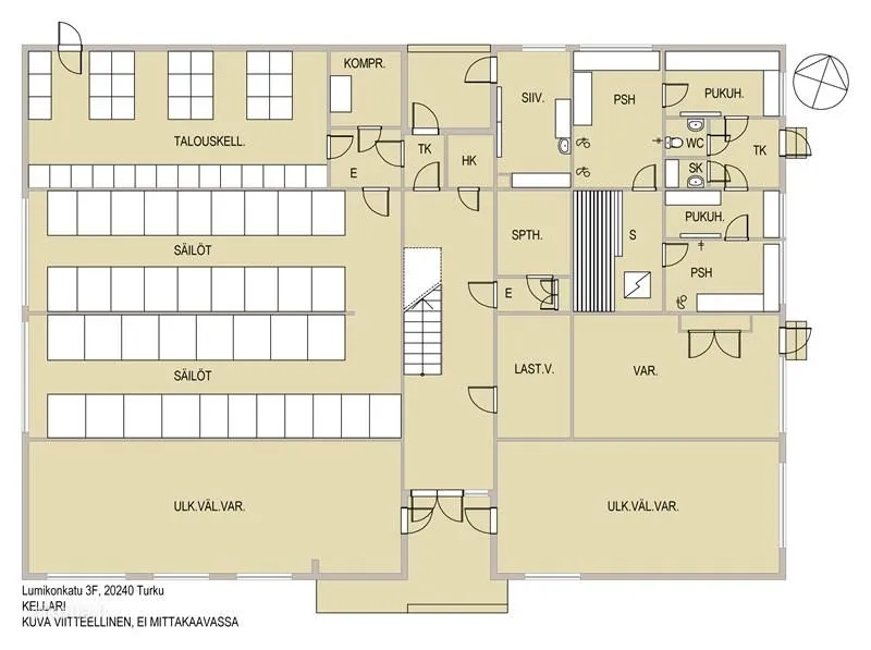 Plan - Apartment with Glazed Balcony in Pansio