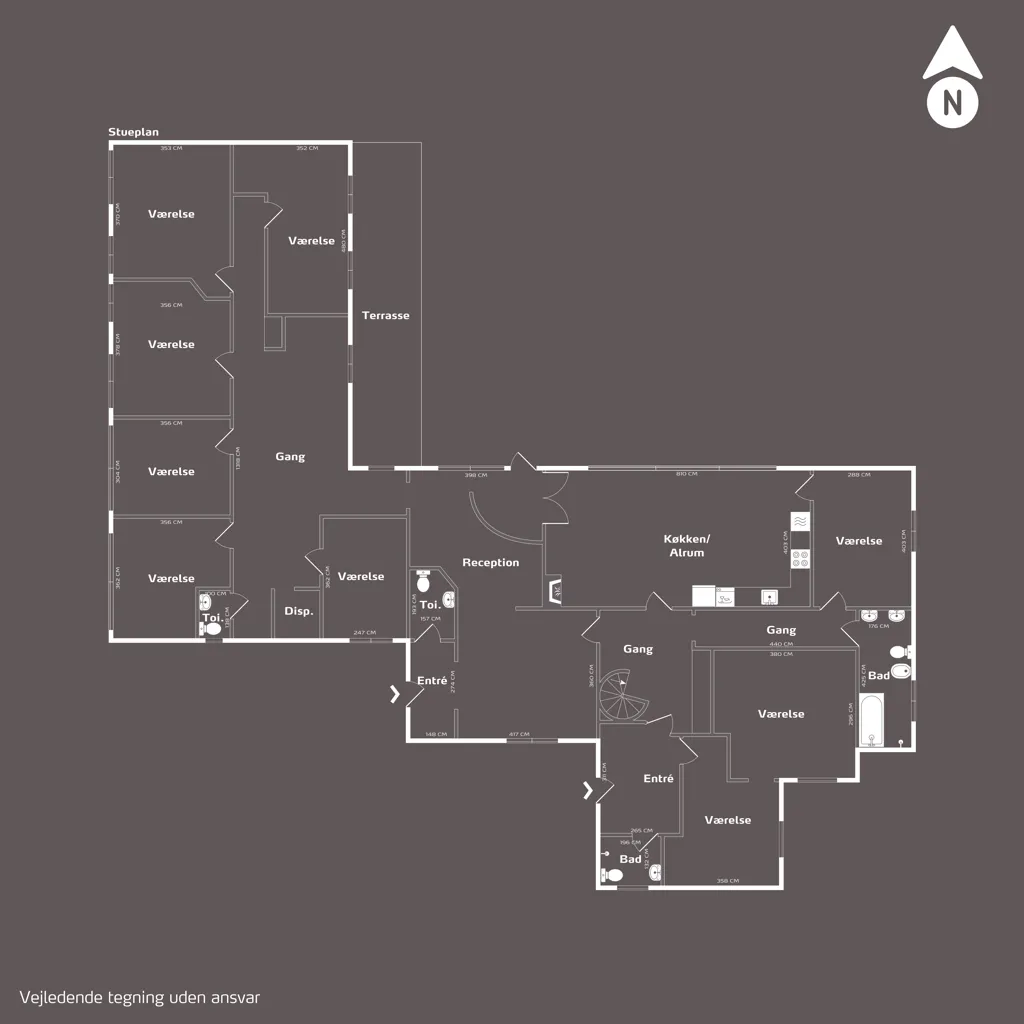 Plaan - Villa with Office Space in Odense