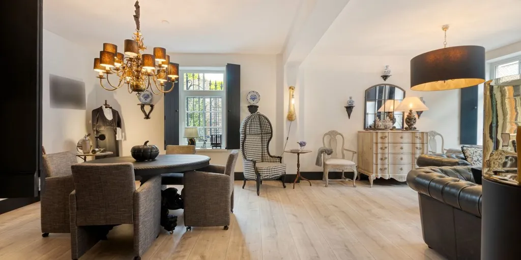 Living Room - Characterful Flat with Impressive Interior in Oud-Rekem