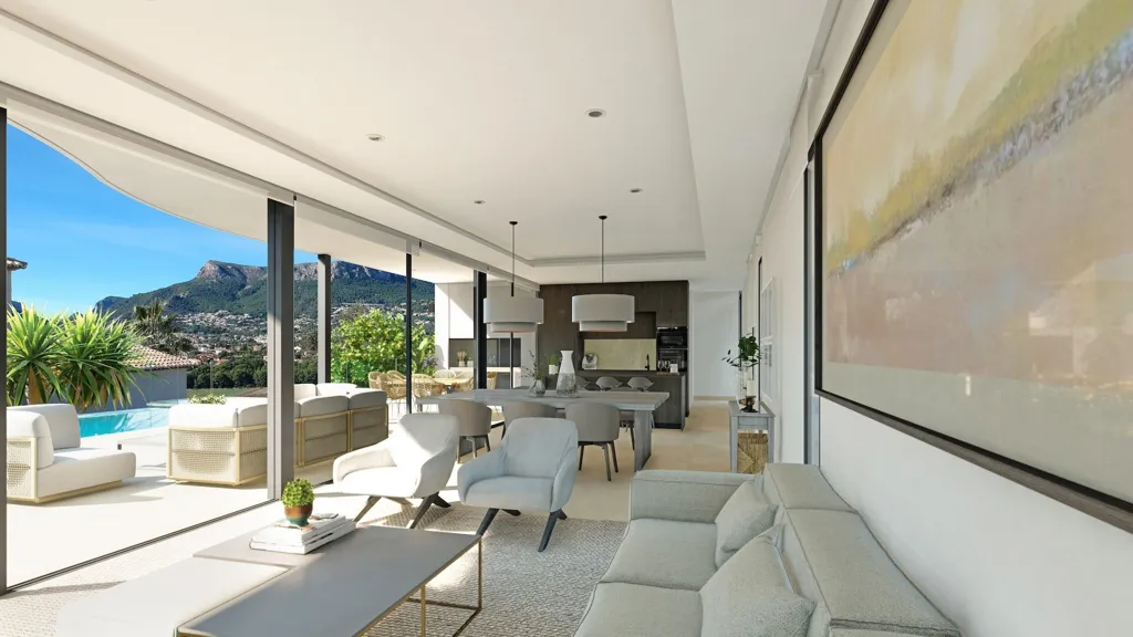 Séjour - Detached House with Sea View in Calpe