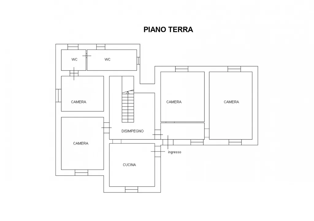 Planimetria - Villa with Sea View near Longobardi