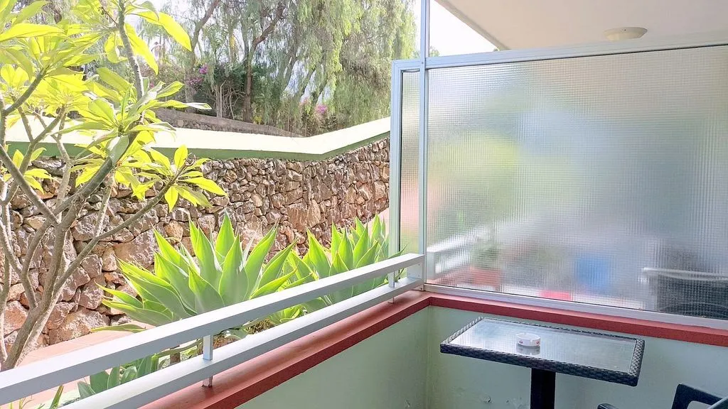 Balcony - Studio with Terrace in San Antonio - Las Arenas