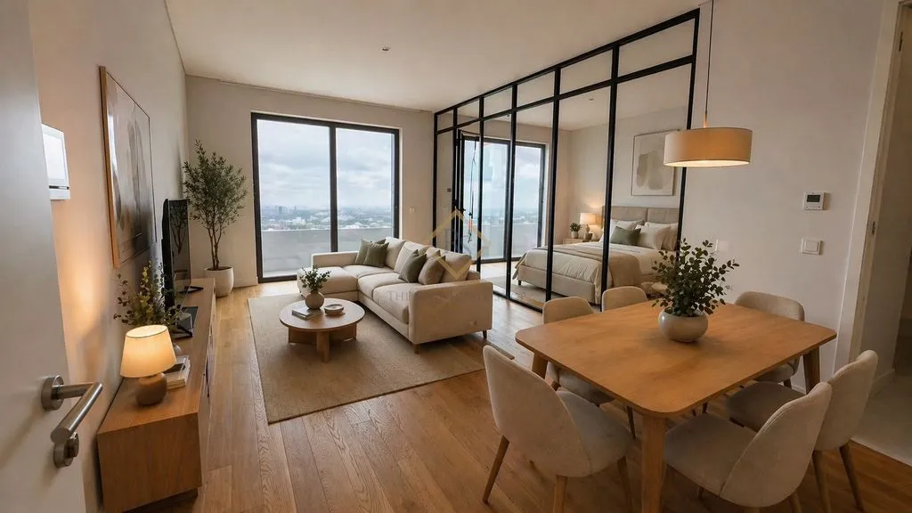 Elutuba - 1-Bedroom Flat with Glass Partition in Santo António
