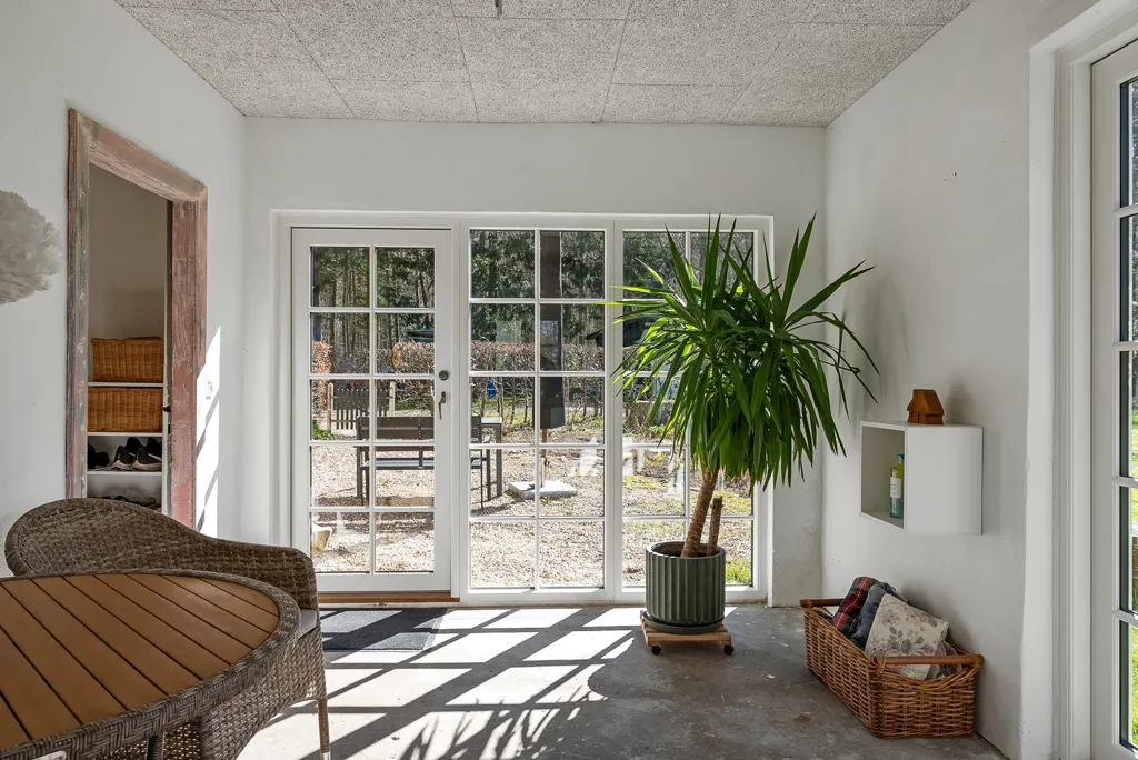 Terrace - Villa with Forest View in Faaborg