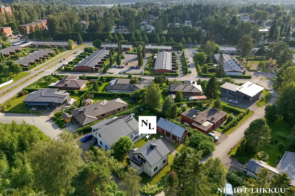 Vue aérienne - Detached House with Garden in Vatiala, Kangasala