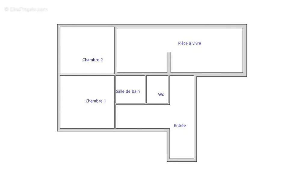 Plan - Appartement T3 avec Balcon à Olivet
