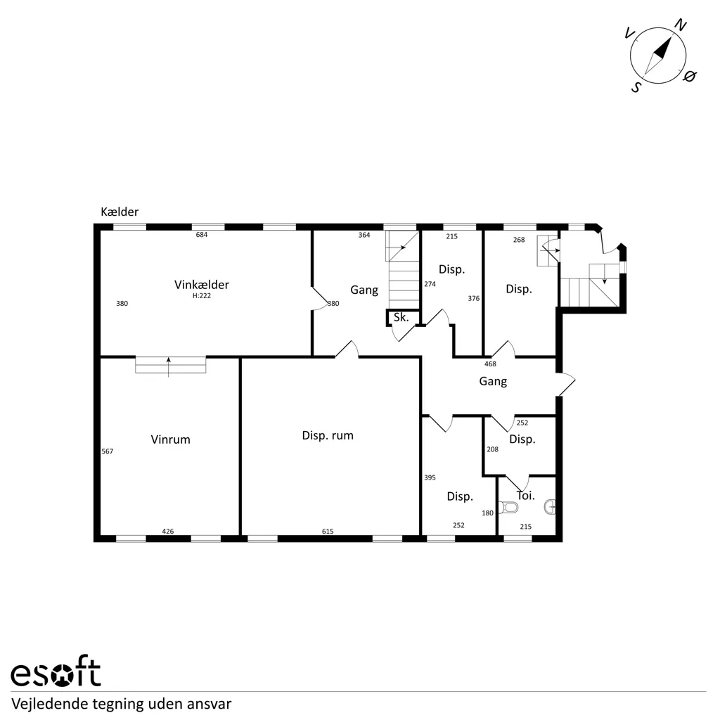 Plan - Spacious Apartment in Historic Building, Copenhagen