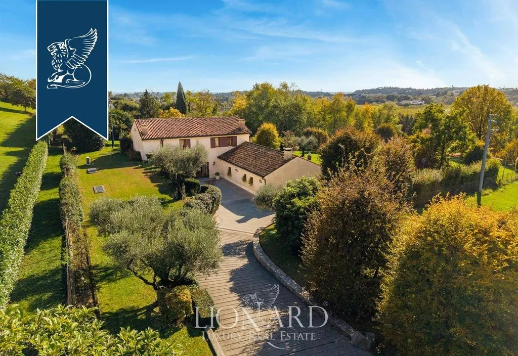 Aerial - Luxury Villa with Private Park in Conegliano
