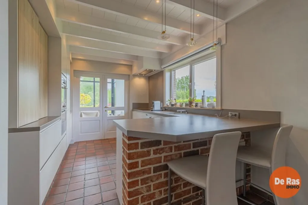 Köök - Open Plan House with Garden in Aaigem