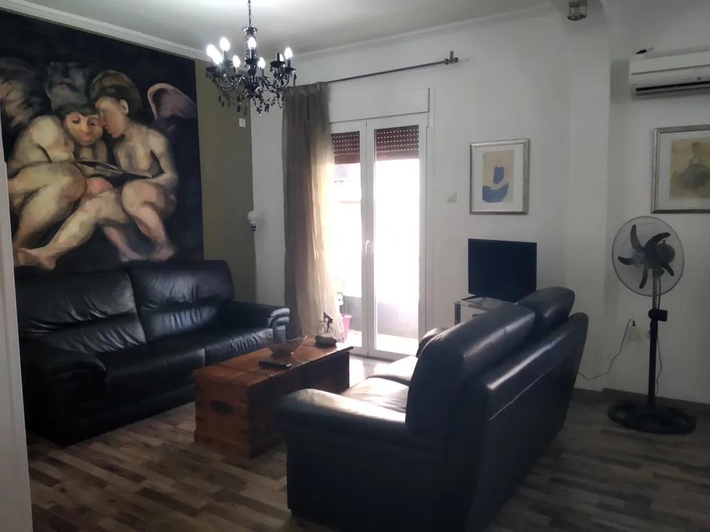 Living Room - Renovated Flat with Balcony in Exarchia, Athens