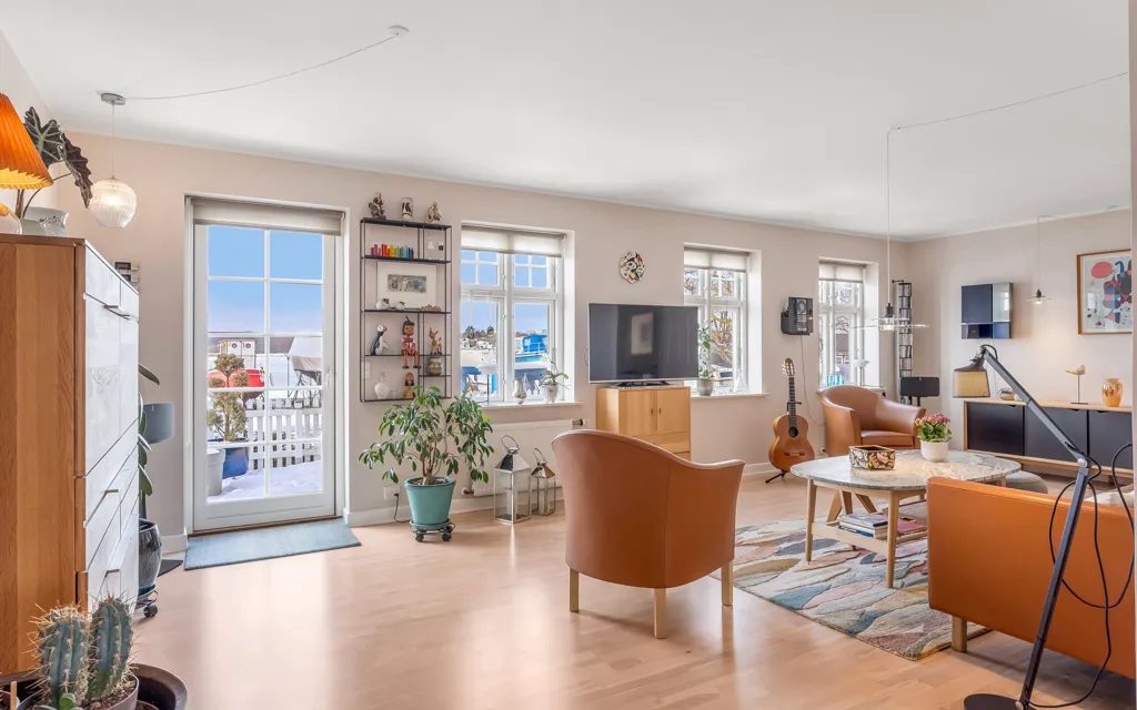 Séjour - Renovated Villa with Harbour View in Nysted
