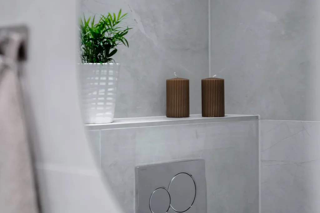 Salles de bain - Apartment with Water Views in Karlstad