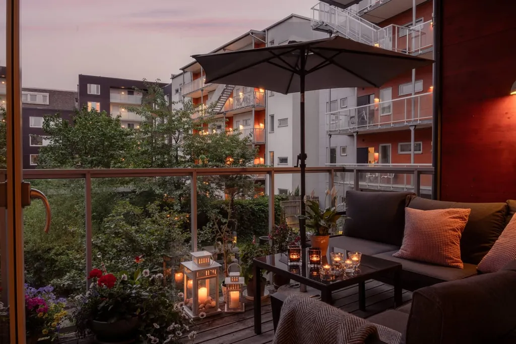 Balcon - Apartment with Large Balcony in Västra Hamnen