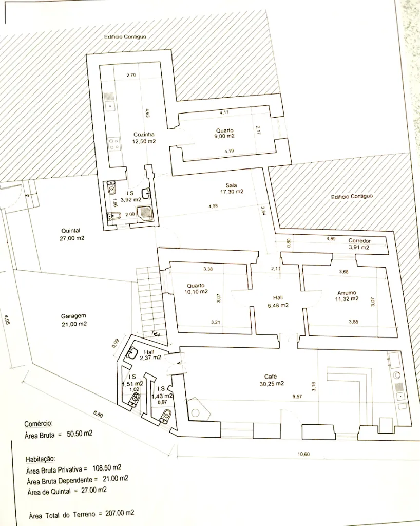 Plan - Maison 6 pièces à Odemira
