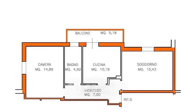 Plaan - 3-Bedroom Apartment with Balcony in Sasso Marconi
