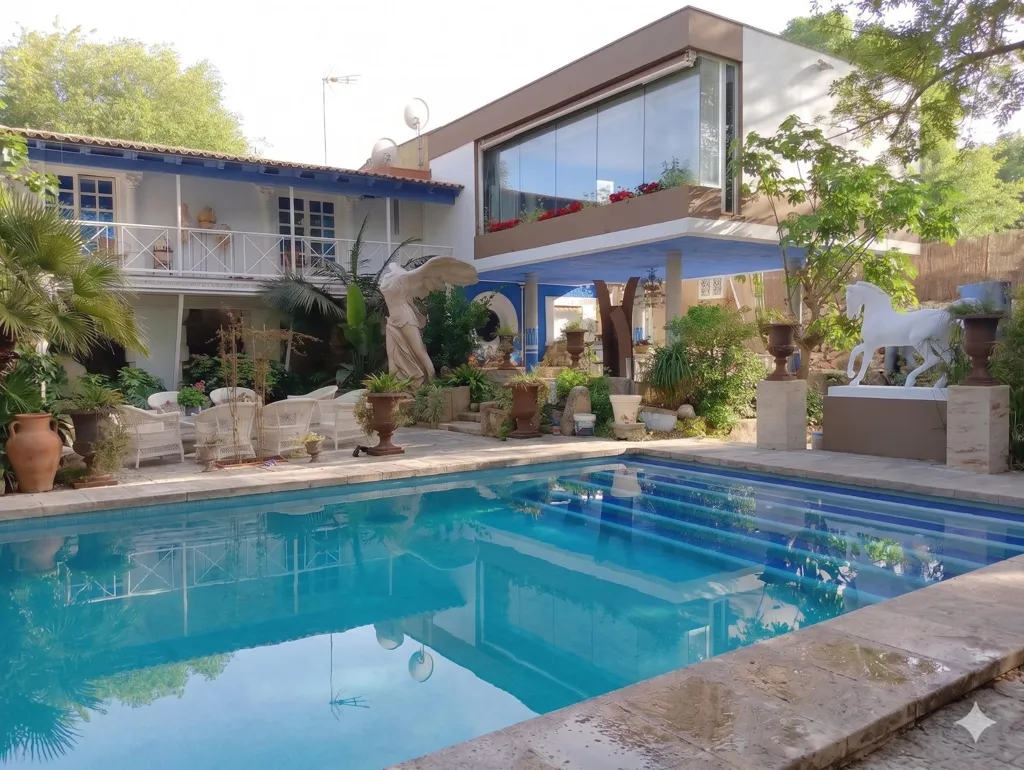 Piscine - Artistic Chalet with Pool in Manacor Centre
