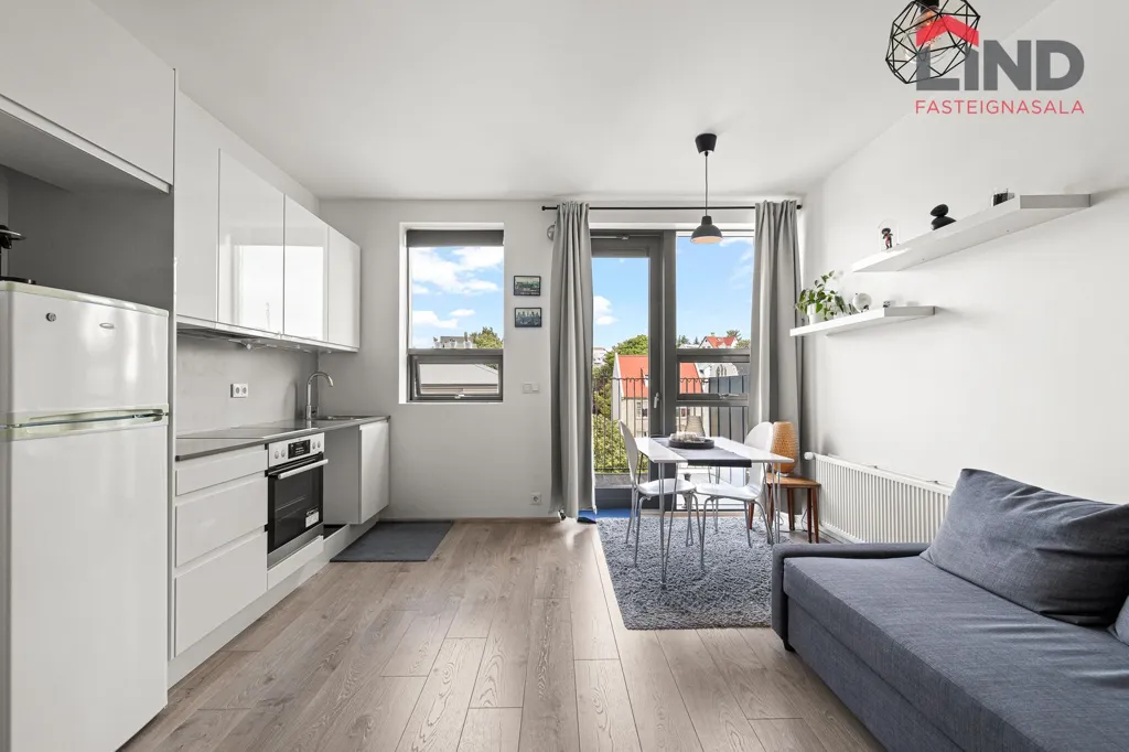 Cucina - Studio Apartment with Sea View in Hafnarfjörður