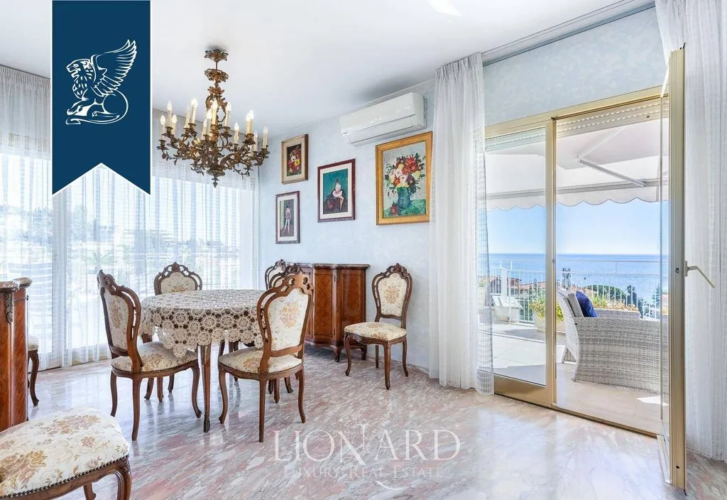 Dining Room - Luxury Sea-Facing Penthouse in Sanremo