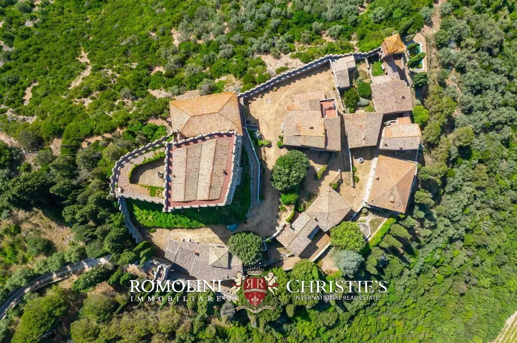 Õhuvaade - Medieval Castle with Panoramic Views in Val d'Orcia