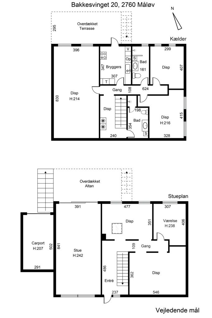 Planimetria - Renovated Villa with Garden in Måløv