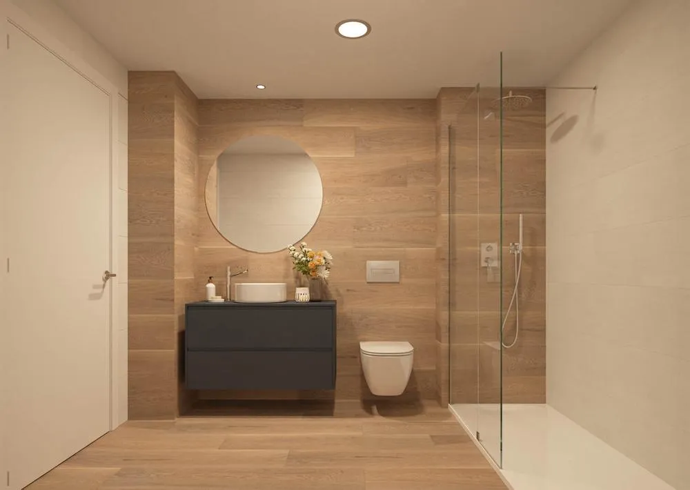Salles de bain - New-Build Apartment with Pool in Dénia