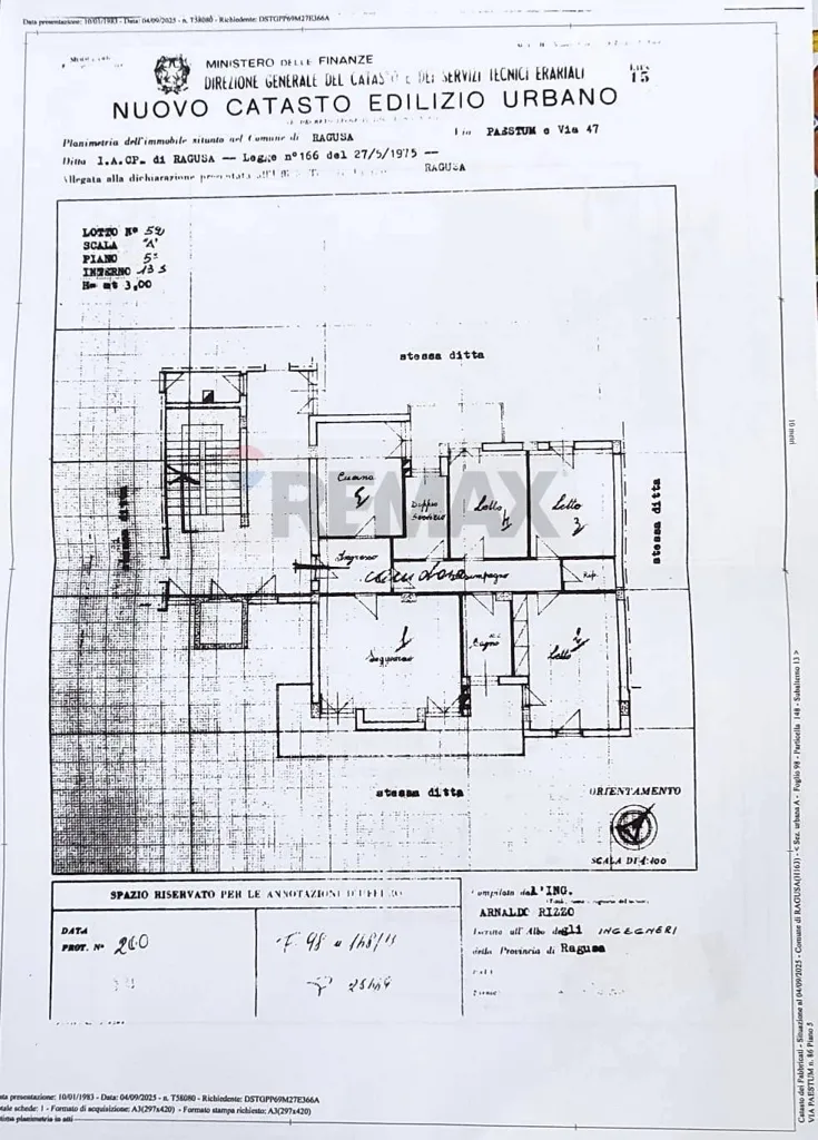 Plan - Spacious Apartment with Panoramic View in Ragusa