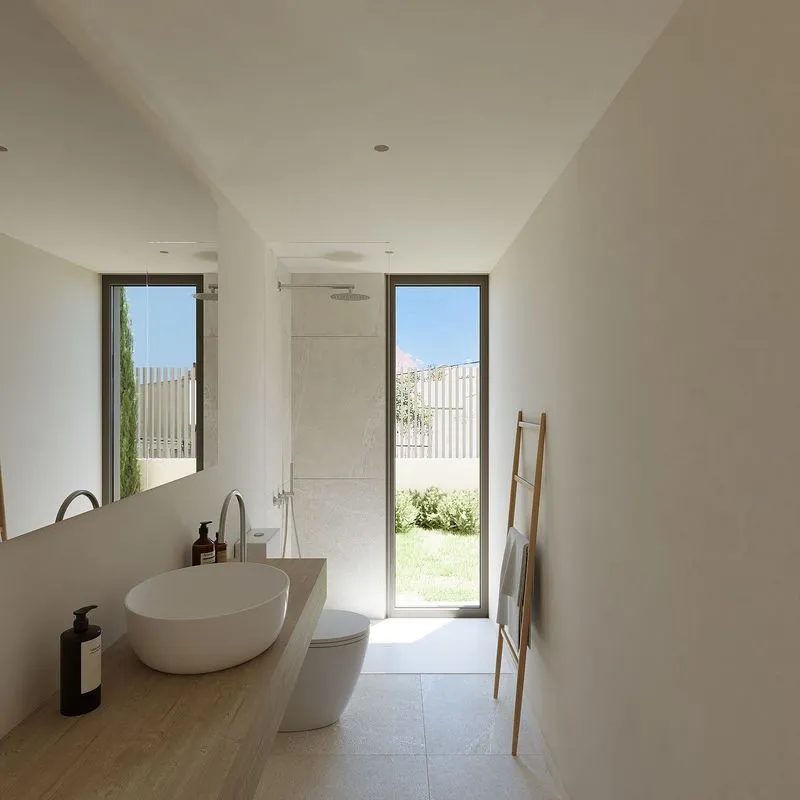 Bathrooms - New Flat with Garden in Calle Bulnes