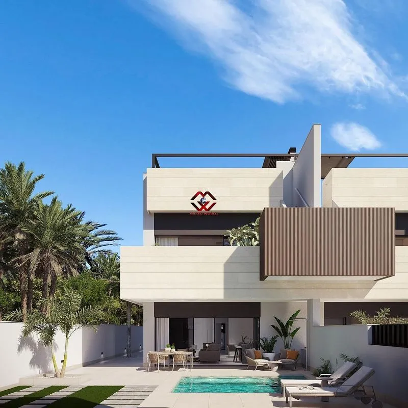 Extérieur - Newly Constructed Chalet with Pool in Pilar de la Horadada