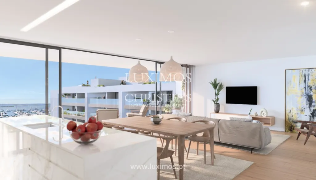 Köök - Seafront Apartment with Pool in Olhão