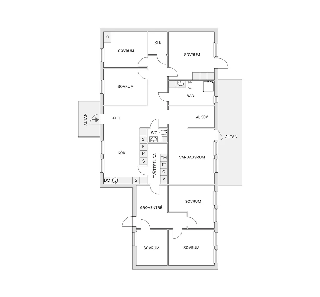 Plan - Spacious One-Storey Villa with Garden in Hamptjärnmoran