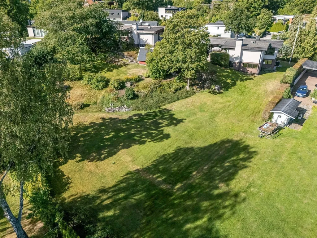 Vue aérienne - Architectural Villa with Garden in Norrköping