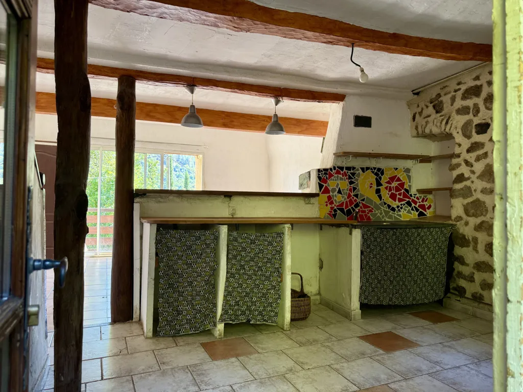 Köök - Authentic Hamlet House with Garden in Lentillères