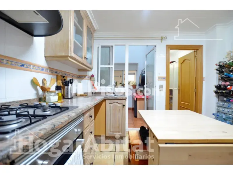 Kitchen - Spacious House with Terrace near Cullera Beach