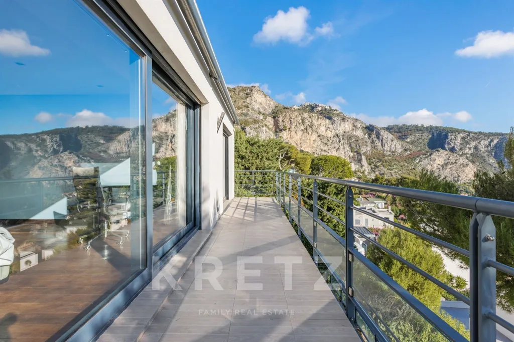 Balcony - Contemporary Villa with Sea View in Eze