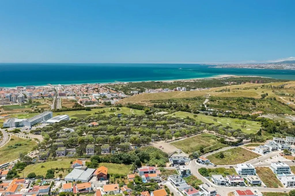 Vue aérienne - Villa with Sea View in Caparica Hills, Almada
