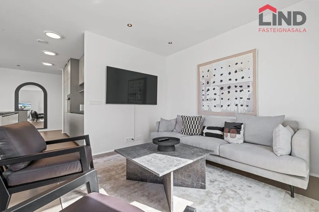 Soggiorno - Apartment with Sea View in Reykjavik