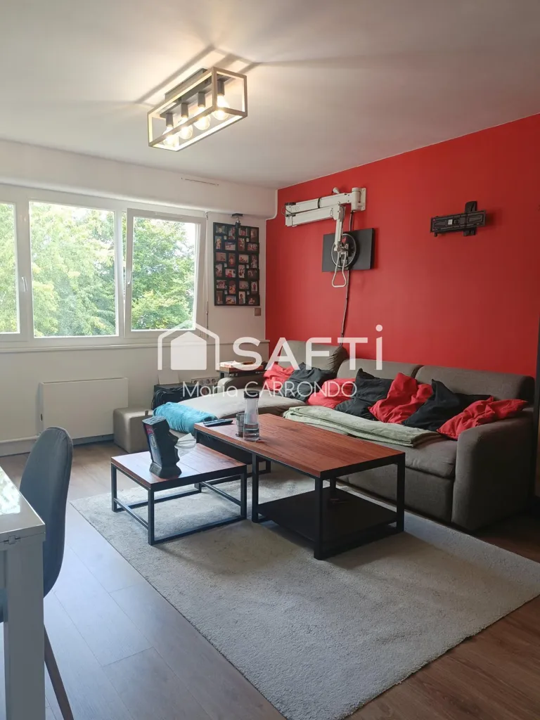 Séjour - Appartement 4 Pièces avec Parking à Saint-Saulve