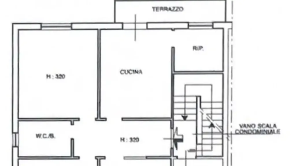 Plaan - Quadrilocale with Balcony in Sesto Fiorentino
