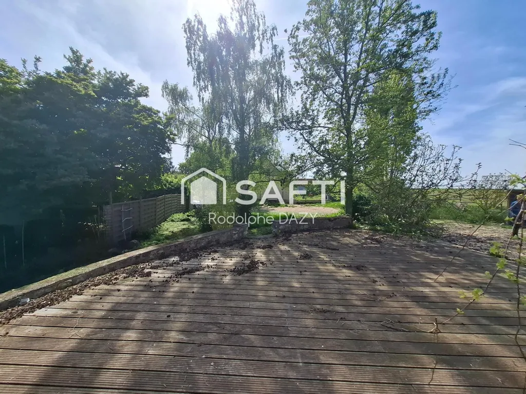 Garden - Spacious House with Large Terrace in Heubécourt-Haricourt