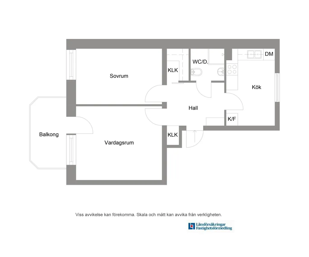 Planimetria - Renovated Flat with Balcony in Västerås