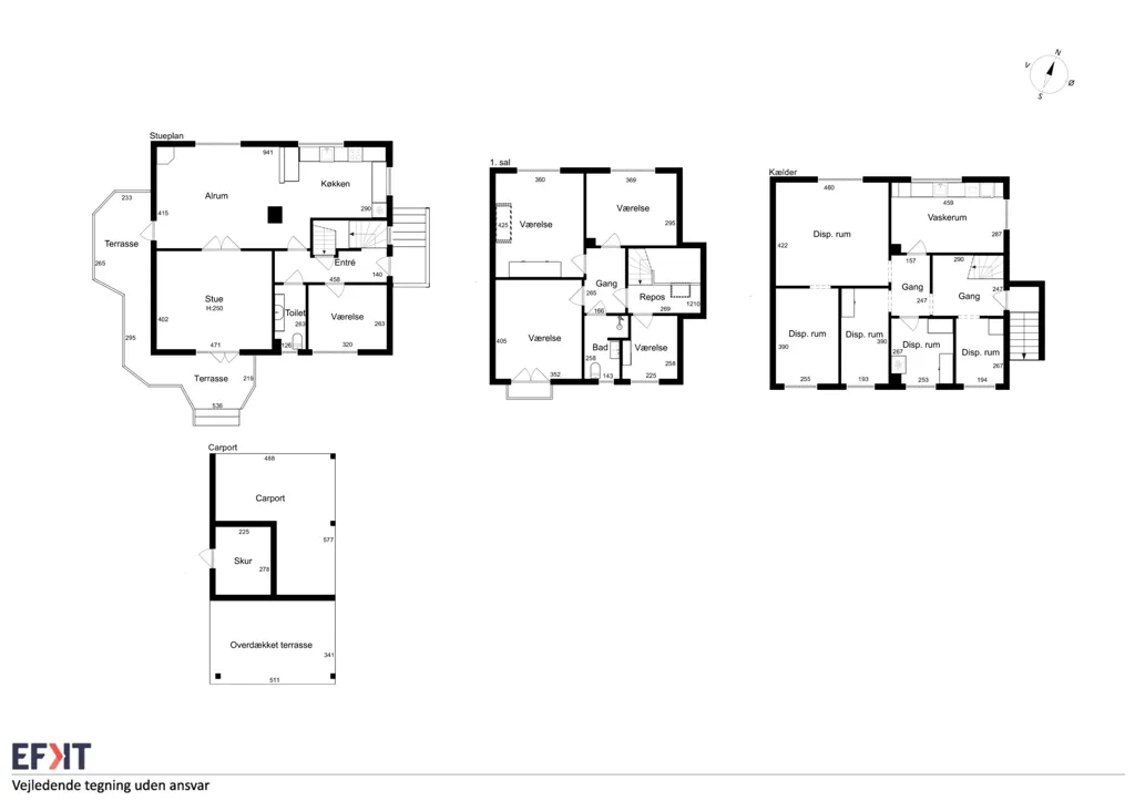 Plan - Classical Villa with Architect-Designed Garden in Odense