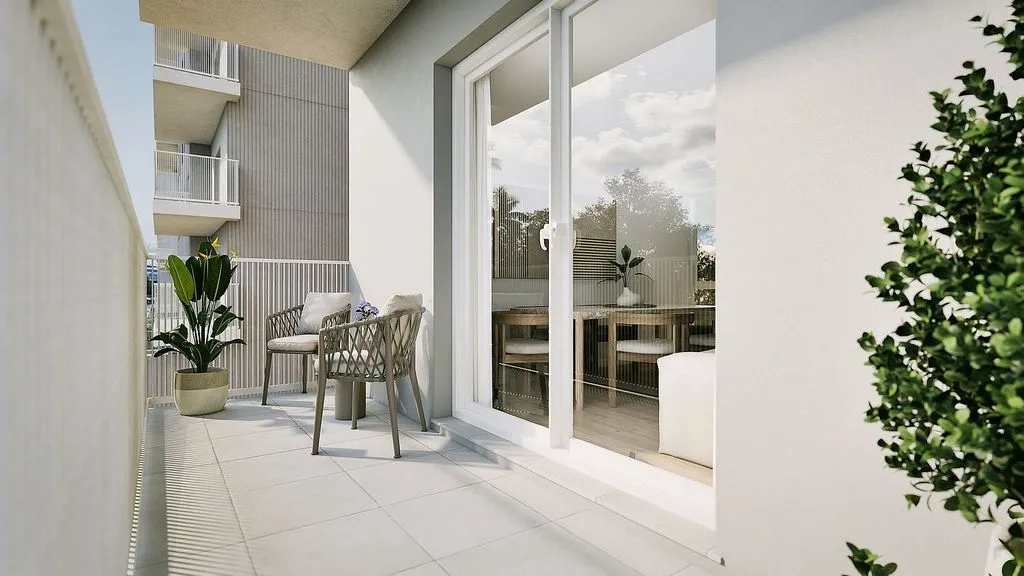 Balcony - New Flat with Pool in Sagunto