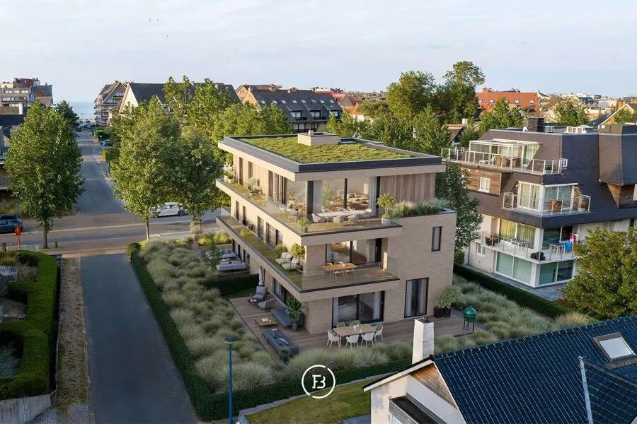 Õhuvaade - Duplex with Garden in Koksijde