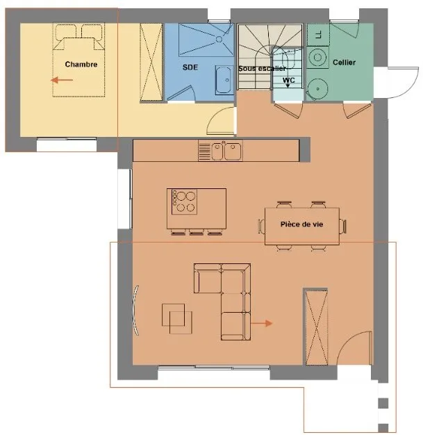 Plaan - New Build House with Garden near Brest